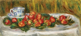 NATURE MORTE AUX FRAISES by Pierre-Auguste Renoir